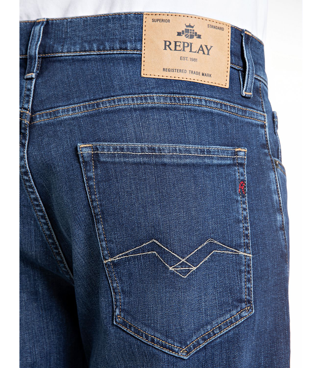 リラックスフィットKIRAN インディゴストレッチデニム 詳細画像 ブルー 8